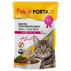 Feline Porta 21 6 X 100 G Comida Húmeda Para Gatos - Pack De Prueba -Catit Ventas 7175 pla felineporta21 tunaaloe pouch 3