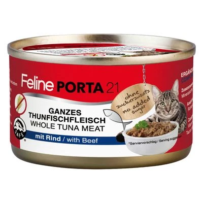 Feline Porta 21 comida para gatos 6 x 90 g Feline Porta 21 Comida Para Gatos 6 X 90 G -Catit Ventas 7180 pla felineporta21 tunarind 90g 3 1