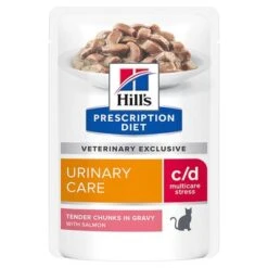Hill's C/d Prescription Diet Urinary Stress Sobres Comida Húmeda Para Gatos -Catit Ventas 79026 pla hills prescriptiondiet cd urinarystress salmon hs 01 5