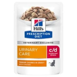 Hill's C/d Prescription Diet Urinary Stress Sobres Comida Húmeda Para Gatos -Catit Ventas 79027 pla hills prescriptiondiet cd urinarystress huhn hs 01 5