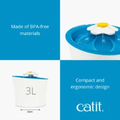 Catit Bebedero Fuente Flor Led para Gatos -Catit Ventas CATT16 3 637535ddc5ce1