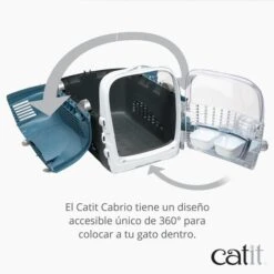 Catit Cabrio Transportín Para Gatos -Catit Ventas El Catit Cabrio tiene un diseno accesible unico de 360 para colocar a tu gato dentro 628x628 6284f1a4753de