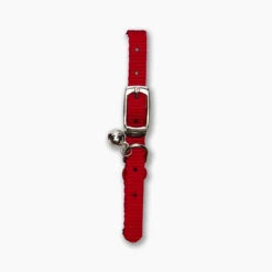 Catit Collar Hebilla Plata Elástico Rojo