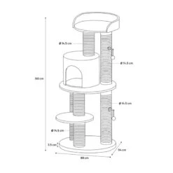 Flamingo Hattie Árbol Rascador Negro Para Gatos -Catit Ventas arbol rascador gatos flamingo hattie FLA561309 4