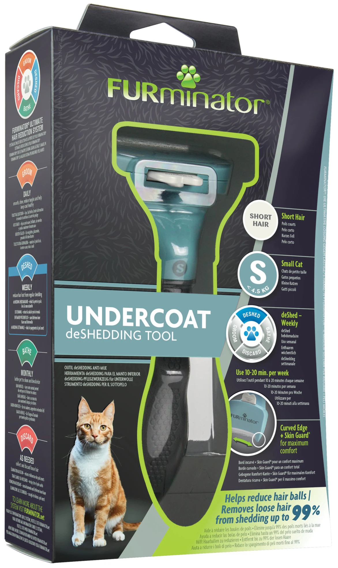 Cepillo para Gatos Pequeños de Pelo Corto FURMINATOR Cepillo Para Gatos Pequeños De Pelo Corto -Catit Ventas cepillo para gatos pequenos de pelo corto 8