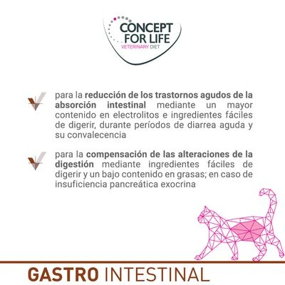 Concept for Life Veterinary Diet Gastro Intestinal para gatos Concept For Life Veterinary Diet Gastro Intestinal Para Gatos -Catit Ventas cfl katze board gastrointestinal es 5