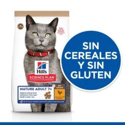 Hill's Hill’s Science Plan Mature Adult 7+ Pollo Pienso Para Gatos -Catit Ventas comida gato hills mature no grain HIL605369 M JN23203