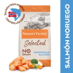 Nature's Variety Adult Sterilised Selected Salmón Noruego Pienso Para Gatos -Catit Ventas comida gato natures variety selected salmon gato NTV927181.jpg201