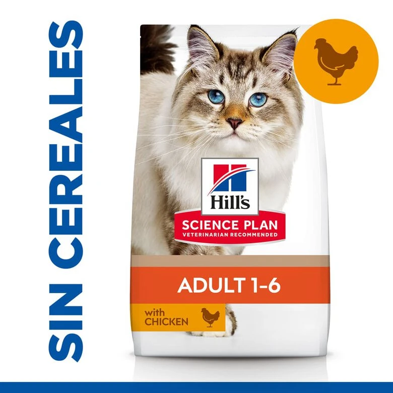 Hill’s Adult Science Plan Pollo pienso para gatos Hill's Hill’s Adult Science Plan Pollo Pienso Para Gatos -Catit Ventas comida gato no grain hills pollo adulto HIL605368 JN23201
