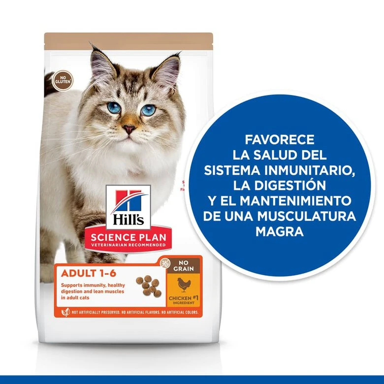 Hill’s Adult Science Plan Pollo pienso para gatos Hill's Hill’s Adult Science Plan Pollo Pienso Para Gatos -Catit Ventas comida gato no grain hills pollo adulto HIL605368 JN23203