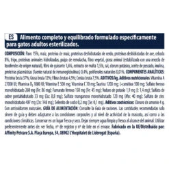 Affinity Advance Sterilized Hairball Pavo Y Cebada Pienso Para Gatos -Catit Ventas comida gatos advance affinity adult hairball sterilized ADV921864 M ingredientes