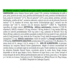 Natural Trainer Sterilised Pienso Para Gatos -Catit Ventas comida gatos natural trainer sterilised white meat 15kg composicion TRA5402630150