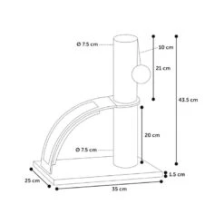 Flamingo Tessa Árbol Rascador Con Masajeador Para Gatos -Catit Ventas flamingo arbol rascador tessa FLA561095 3