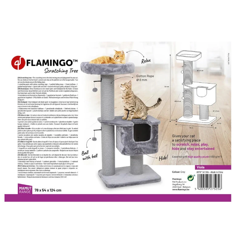 Flamingo Viola Árbol Rascador con cueva para gatos Flamingo Viola Árbol Rascador Con Cueva Para Gatos -Catit Ventas flamingo viola arbol rascador FLA561306 2