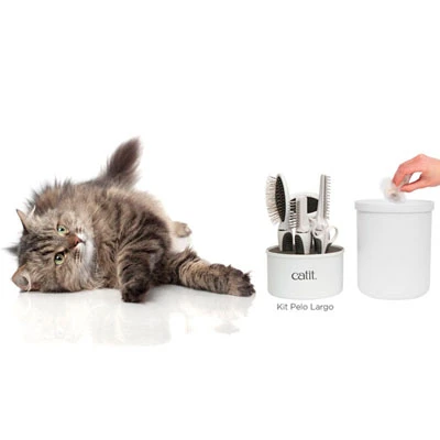Kit de Grooming para Gatos de Pelo Corto y Largo Catit Kit De Grooming Para Gatos De Pelo Corto Y Largo -Catit Ventas kit de belleza para gatos de pelo largo catit