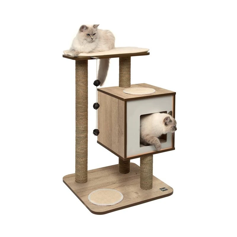 Rascador de Madera Base Roble Catit Rascador De Madera Base Roble -Catit Ventas mueble rascador para gatos v base vesper 1 621de773b1da0