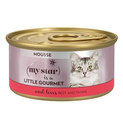My Star Mousse Gourmet en latas 24 x 85 g para gatos My Star Mousse Gourmet En Latas 24 X 85 G Para Gatos -Catit Ventas mystar littlegourmet mousse beef 85g 9