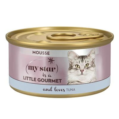 My Star Mousse Gourmet en latas 24 x 85 g para gatos My Star Mousse Gourmet En Latas 24 X 85 G Para Gatos -Catit Ventas mystar littlegourmet mousse tuna 85g 8