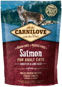 Carnilove Pienso Natural Gatos Sensibles Y Pelo Largo Adult Salmón -Catit Ventas pienso natural gatos sensibles pelo largo adult salmon 3