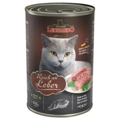 Leonardo All Meat Comida Húmeda Para Gatos 6 X 400 G -Catit Ventas pla leonardo leber 400g 4