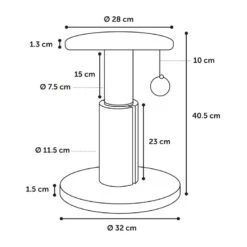 Flamingo Sno Bea Árbol Rascador Crema Para Gatos 3 Flamingo Sno Bea Árbol Rascador Crema Para Gatos -Catit Ventas rascador gatos flamingo FLA561100 4