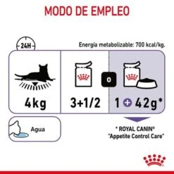 Royal Canin Appetite Control Care En Gelatina -Catit Ventas rc fcn appetitecontrolpouchjelly 10 es es 3