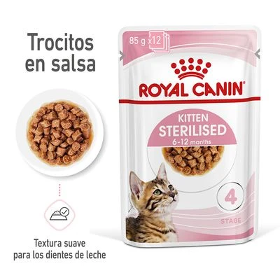 Royal Canin Sterilised Kitten en salsa Royal Canin Sterilised Kitten En Salsa -Catit Ventas rc spt wet kittenster cig mv 1 es es 2